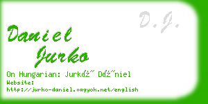 daniel jurko business card